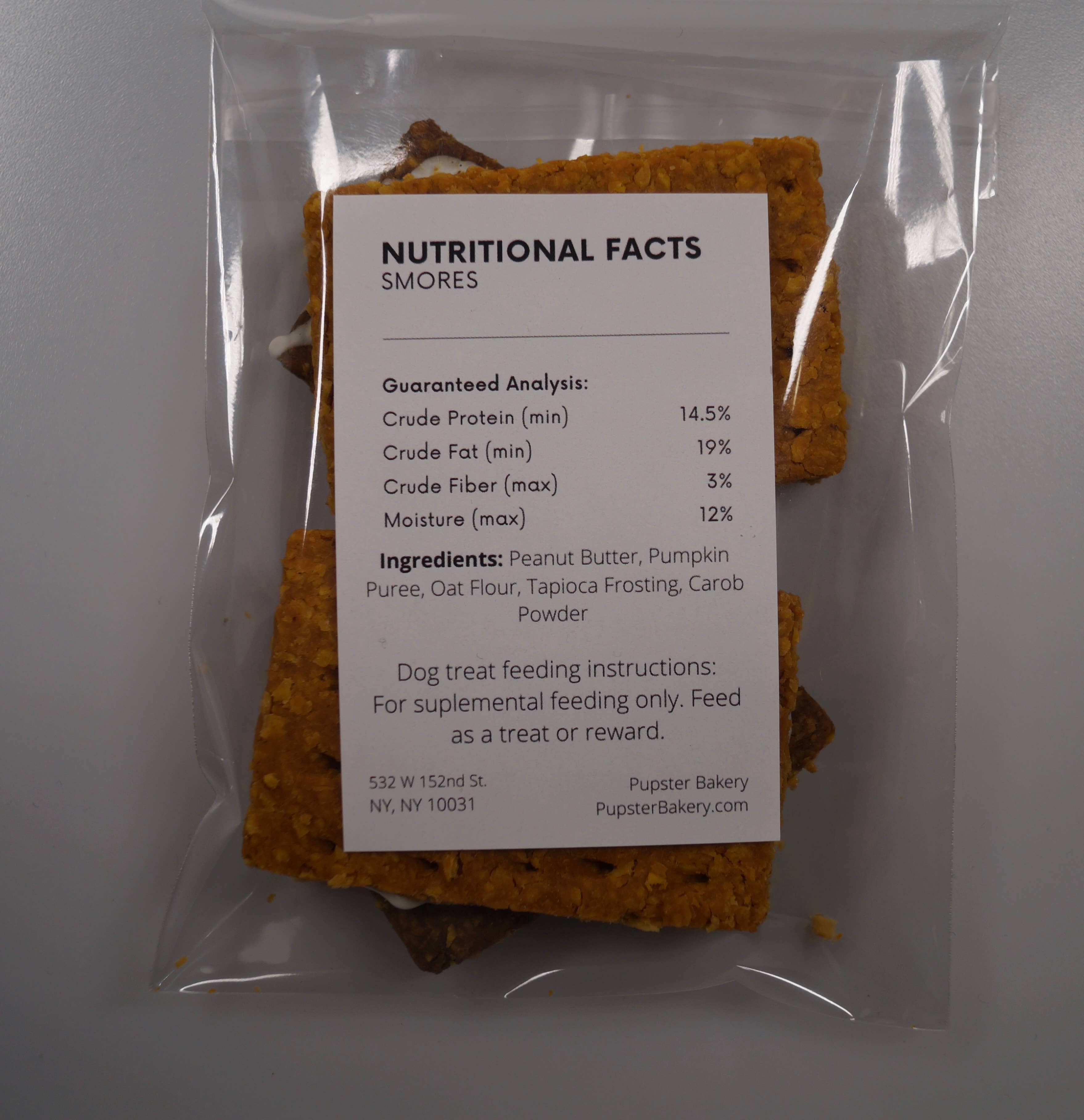 Pupster Bakery - Wholesale Pet Treats - Dog - Pre-Packaged Pup'More 2 Pack2