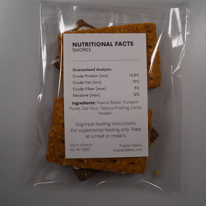 Pupster Bakery - Wholesale Pet treats – Dog - Pre-Packaged Pup'More 2 Pack2
