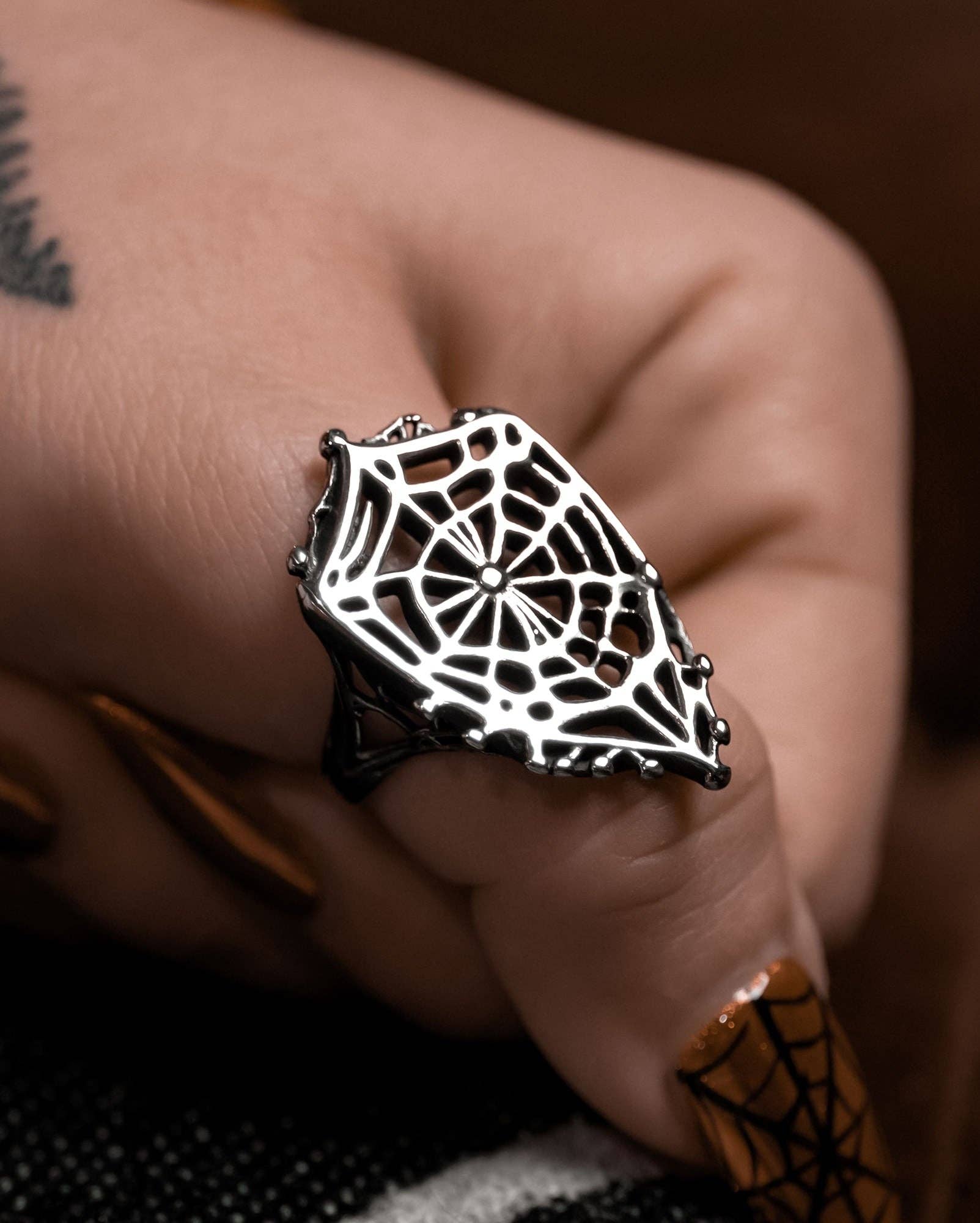 Lively Ghosts - Wholesale Cocktail/Statement Ring - Arachne Ring3