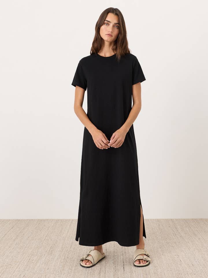 Robe maxi tee-shirt essentielle en jersey doux pour femmes pour la vente par Pact