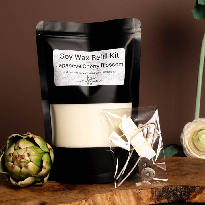 *Spring Scents* - Candle Refill Kits for wholesale by LiveYoung Candle Company