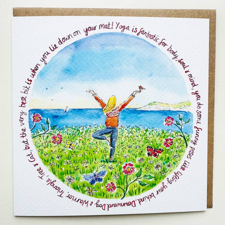 Yoga Nature Card by Janine Drayson for wholesale by Janine Drayson
