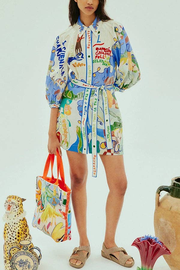 Som vist 2025 Ny hørkjole med tryk – chic og afslappet stil for engroshandel på Faire6