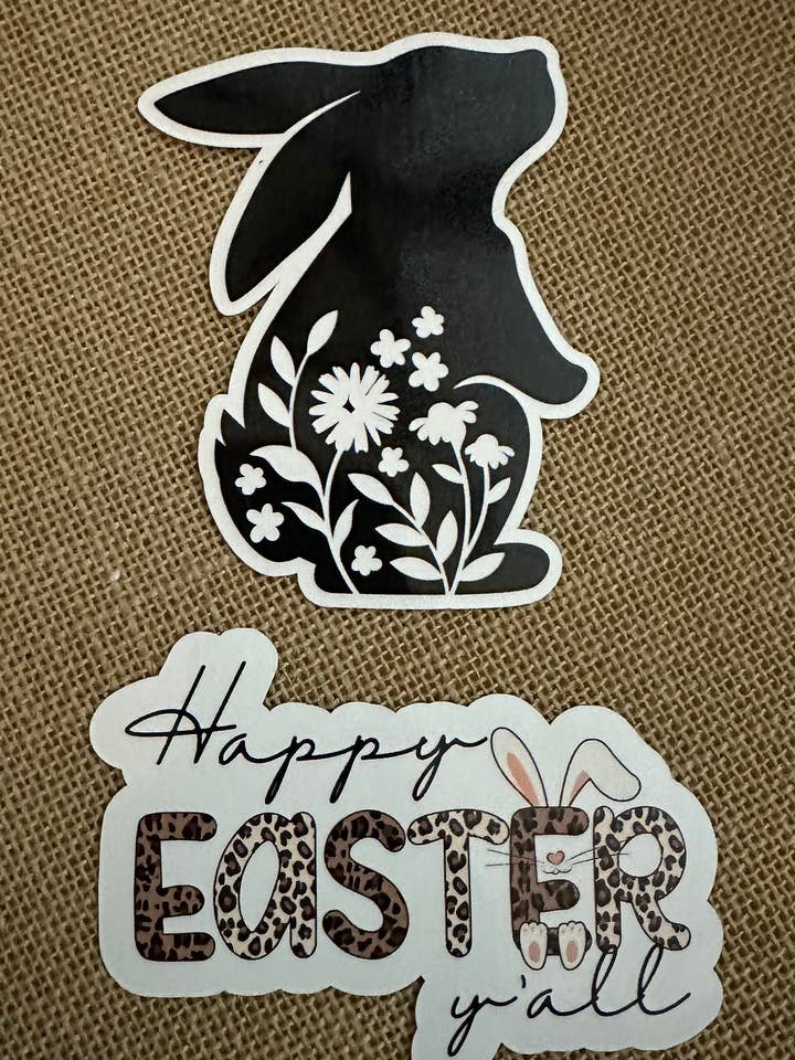 Happy Easter Y’all Stickers for wholesale by Kristie’s Creativity Barn