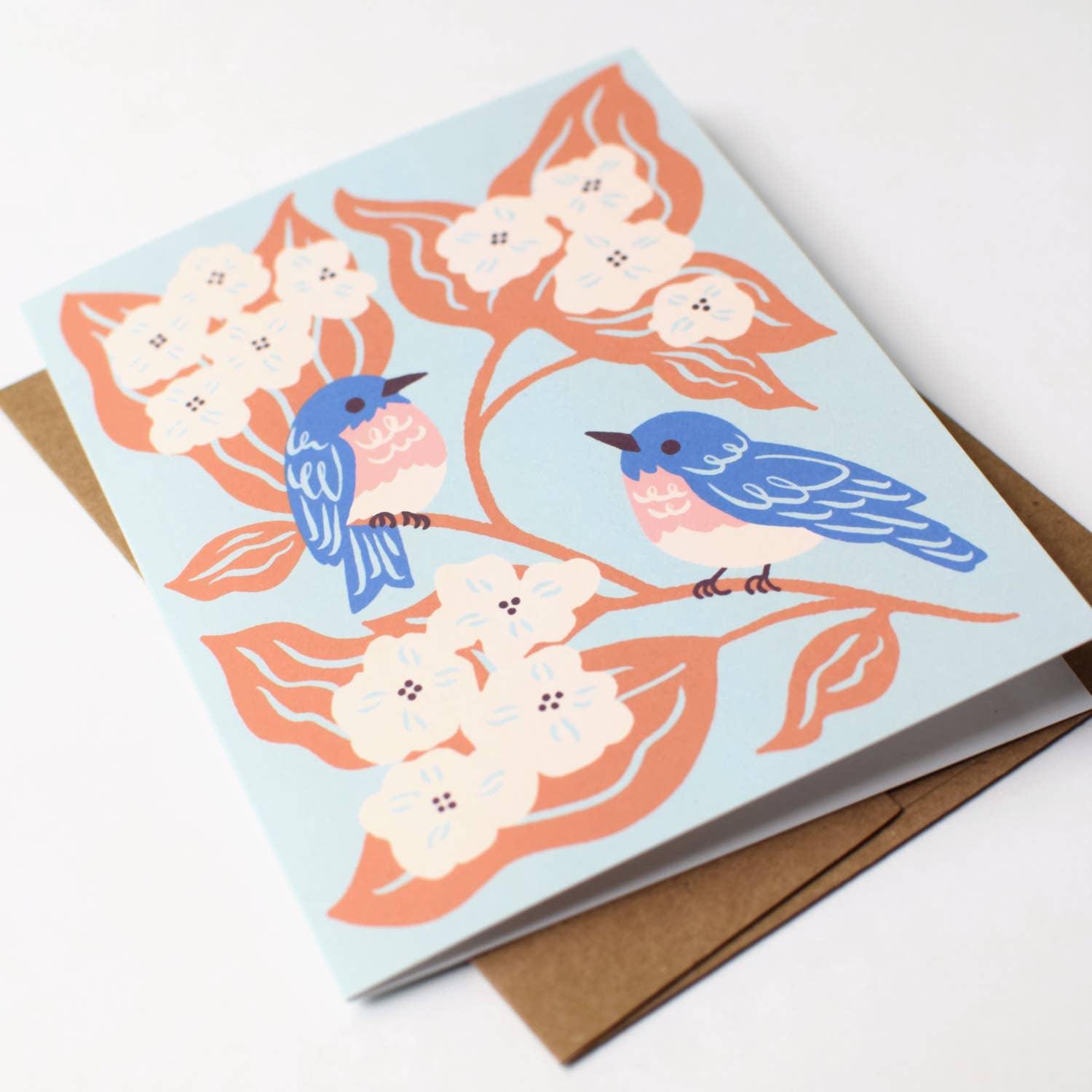 Nuthatch Studio - Wholesale Everyday Greeting Card - Bluebirds & Hydrangea Greeting Card: Original Bird Art, Eco-Friendly1