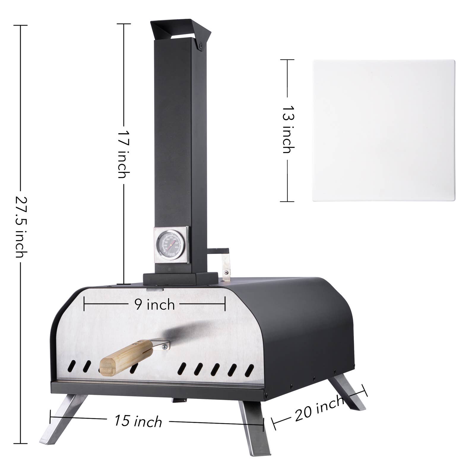EP Design Lab - Wholesale Roaster - 13" Outdoor Wood-Fired Pizza Oven1