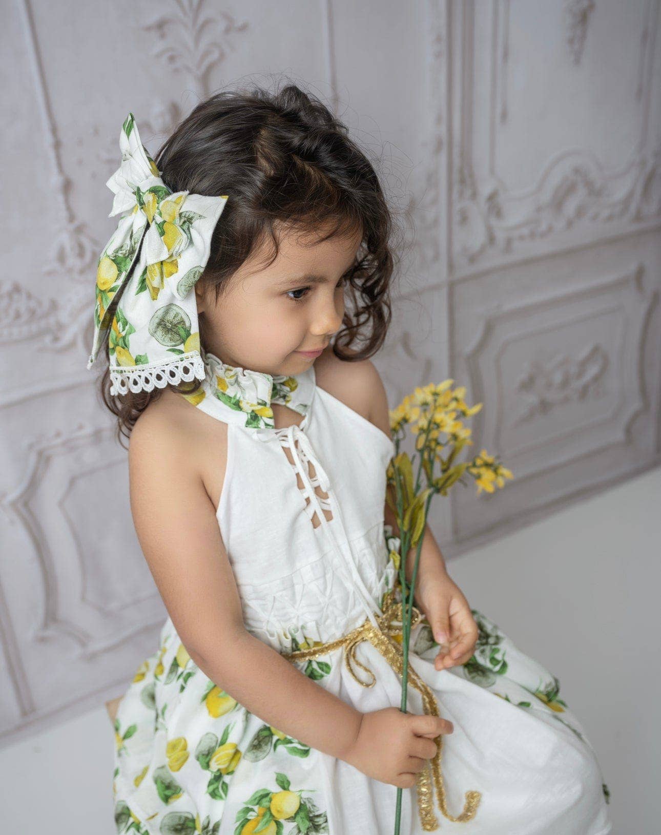 Petite Maison Kids – wholesale Klänning – Barn – Amalfi Lemon Klänning12