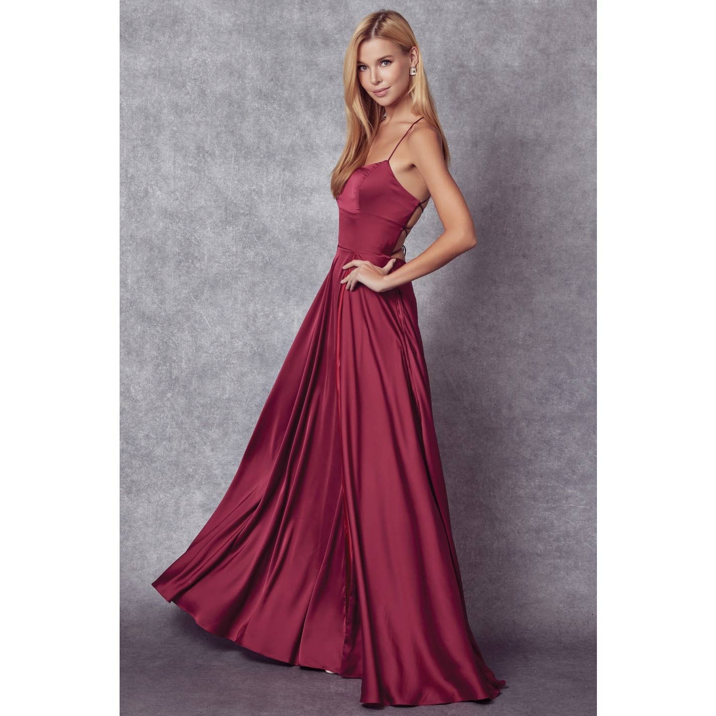 Juliet - Wholesale Gown - Women's - A-LINE SIDE SLIT SKIRT EVENING FORMAL DRESS9