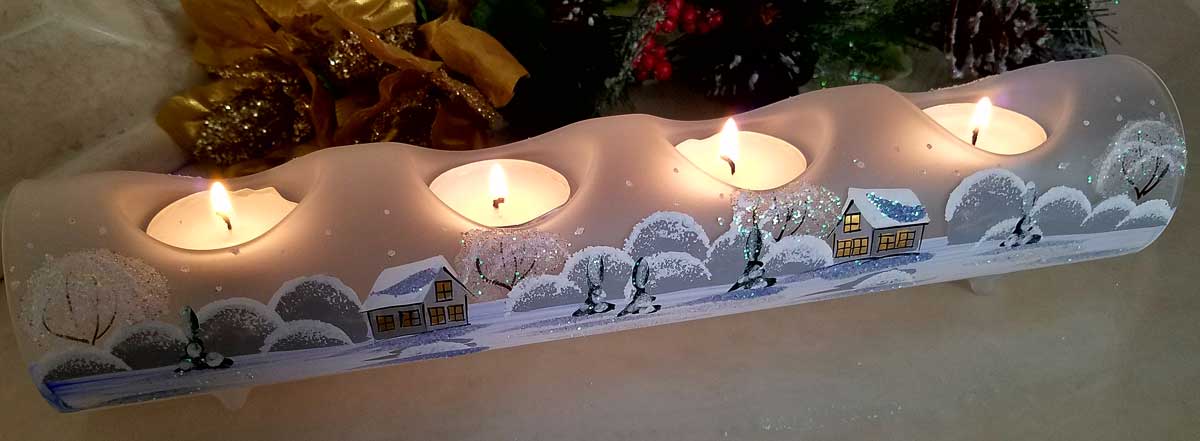 Glass by Iness - Wholesale Candle Holder - Quadruple Candle Holder23