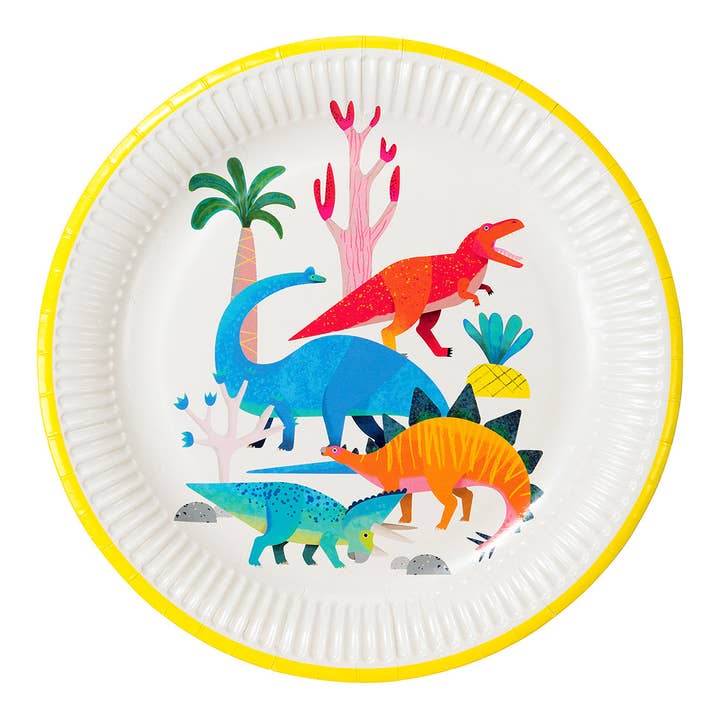 Dinosaur Paper Plates | Party Plates | for wholesale by Talking Tables USA