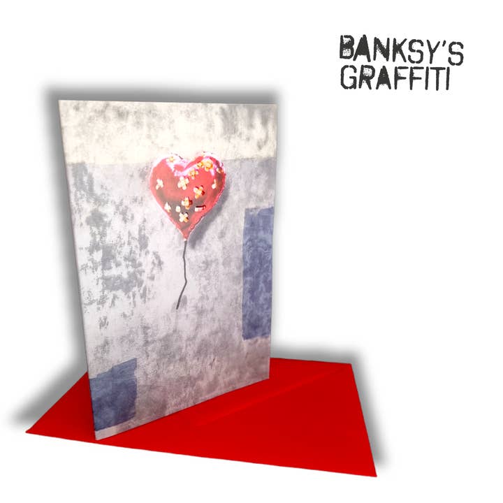Tarjeta de felicitación Banksy - Corazón vendado para venta al por mayor de URBAN.ITY SRL