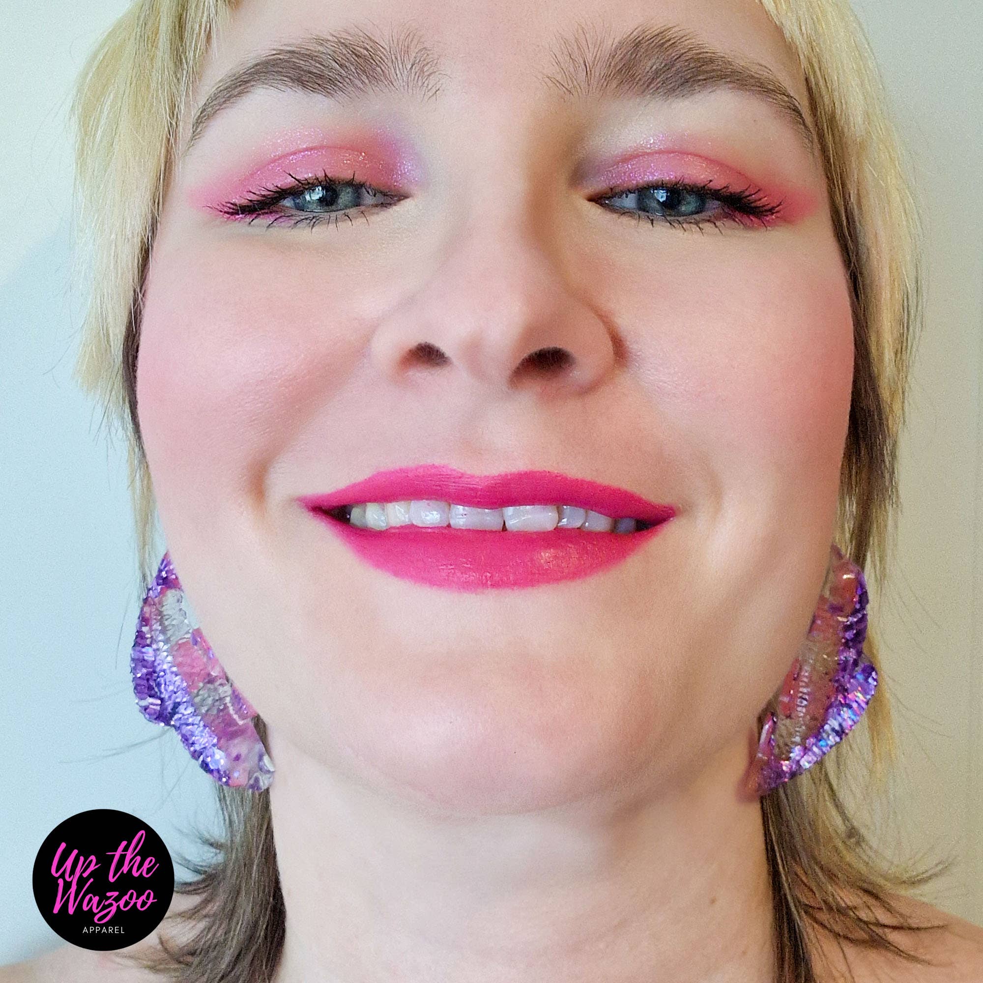 Up the Wazoo Apparel - Wholesale Stud/Post Earrings - Fancy Lures, Lavender - Handmade To Order3