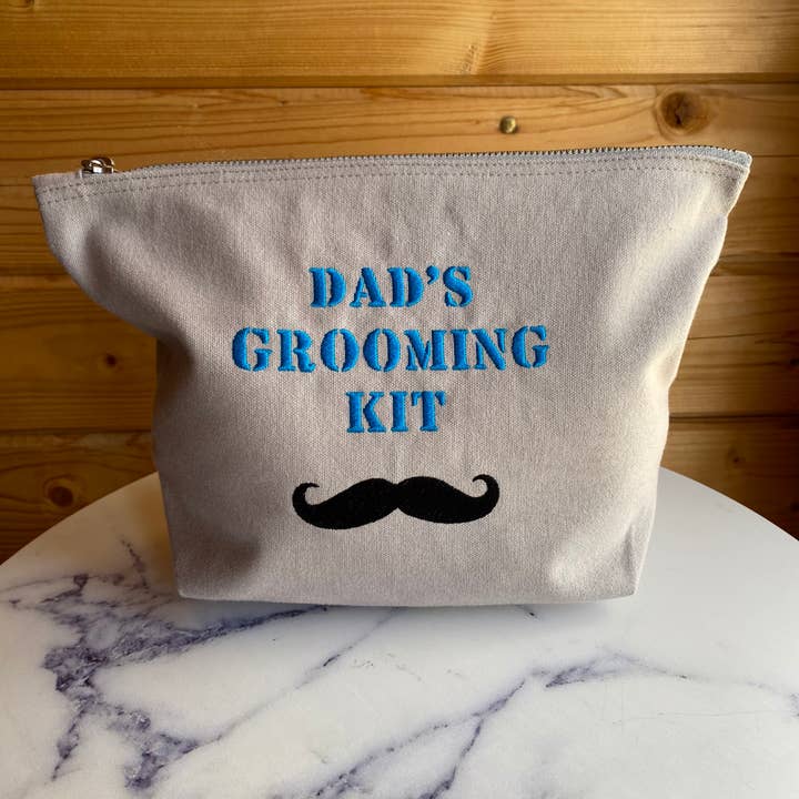 Dad's grooming kit- toiletries bag for wholesale by Embroidered Treasures