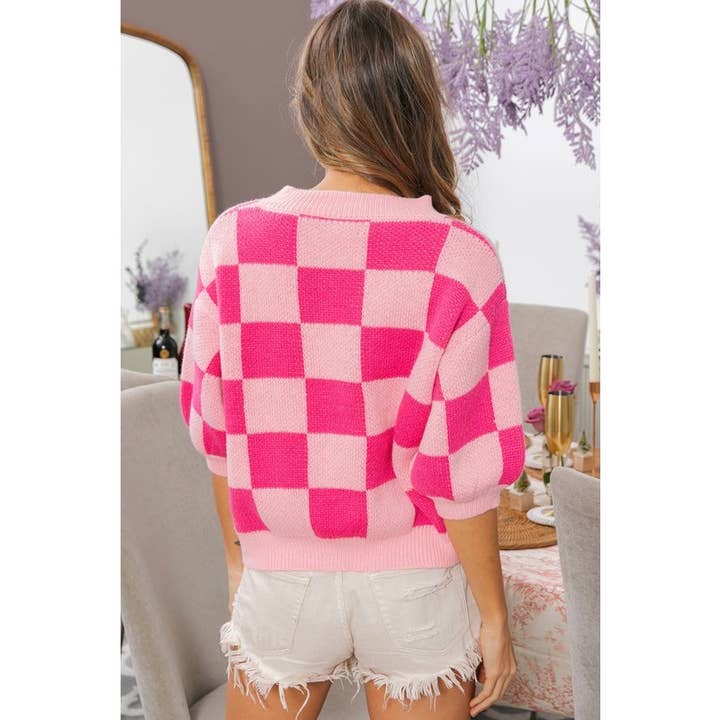 IVE - Wholesale Pullover-trui - Dames - GERUITE TRUI MET KORTE PUFFMOUWEN