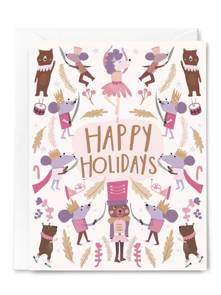 Biglietto di auguri per lo Schiaccianoci Ballet per la vendita all'ingrosso da parte di Happy Just Happy