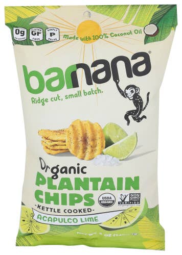 KeHE Distributors, LLC - Wholesale Chips - Barnana Acapulco Lime Organic Plantain Chips, 5 oz0