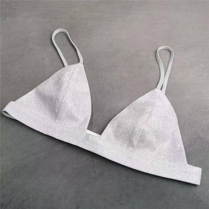 Sutiã elegante e versátil com terno brilhante por atacado de UZ Wholesale Store