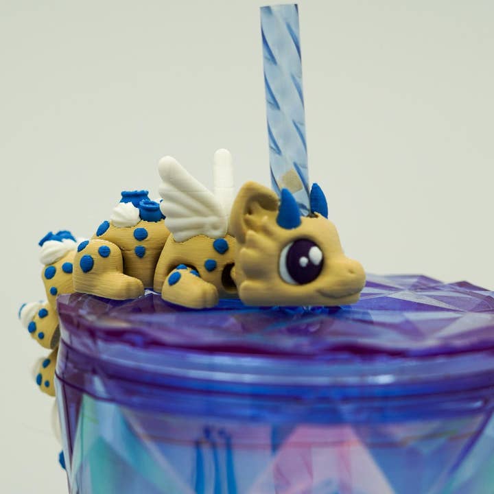 Berries and Cream Dragon Straw Topper for wholesale by Sumptuous Scull Styles LLC