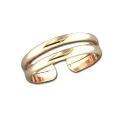 Anneau d'orteil ajustable à double bande pour la vente par Mark Steel Jewelry