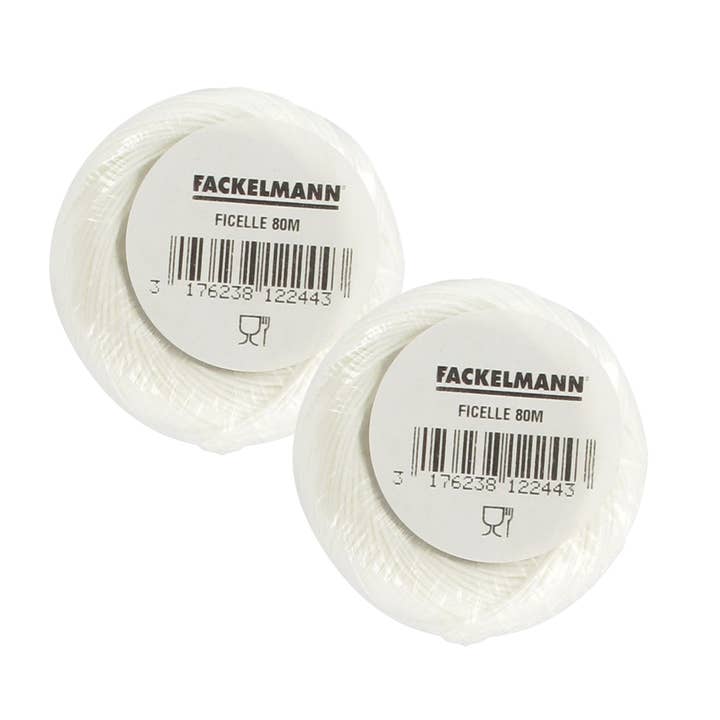 Set of 2 balls of 80 m food string for wholesale by Fackelmann