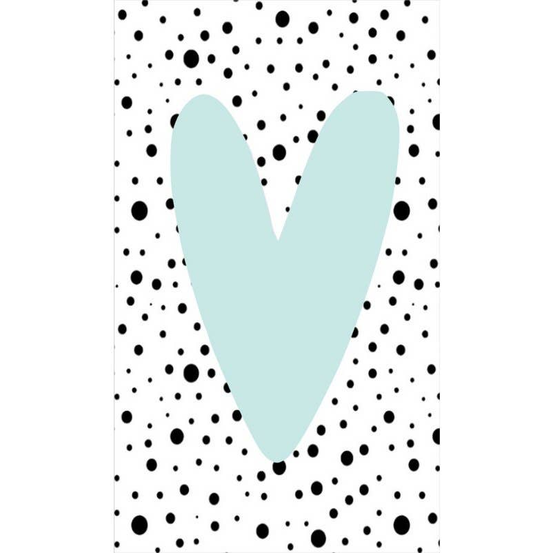 Marlijnpoppendijn - Vente Cartes de déclaration d'amour - Carte 5 sur 8,5 avec image petit cœur vert.0