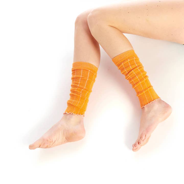 Perna em Lã de Caxemira Laranja por atacado de FIL DE JOUR