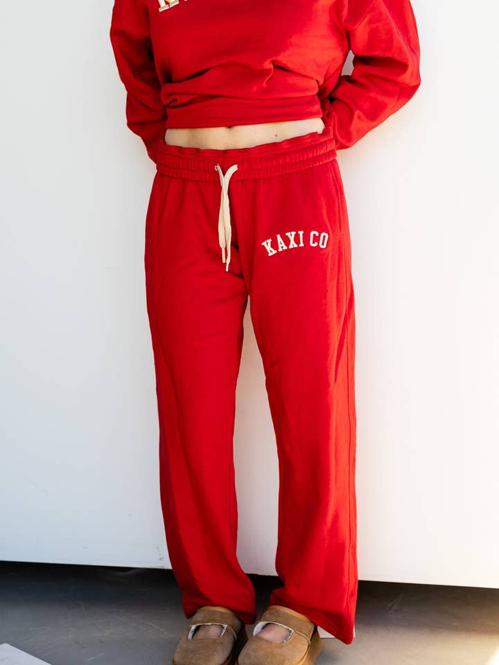 KAXI ROTE JOGGINGHOSE für den Großhandel von KAXI