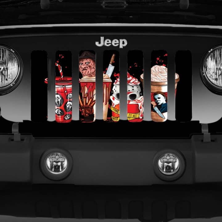 Dirty Acres - Wholesale Car Decorative Charm - Unisex - Halloween Horror Story Grille Insert3