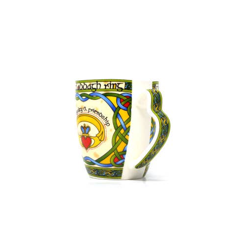 Dublin Gift Company – wholesale Kaffekoppar – The Claddagh ring mugg i benporslin4