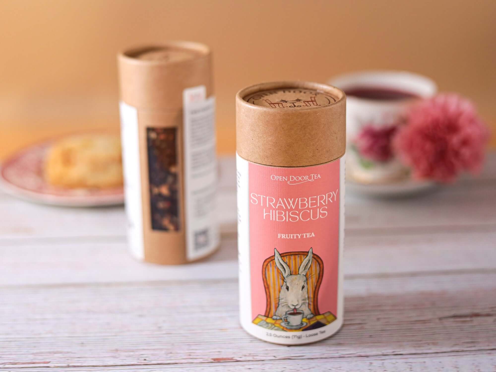 Open Door Tea - Wholesale Loose Tea - Strawberry Hibiscus | Herbal, Fun & Vibrant Tea 2