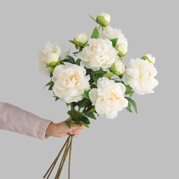 ACNITE(We cover U.S. import duties) - Wholesale Artificial Flowers - Pink Artificial peony flowers silk flower for wedding decor4