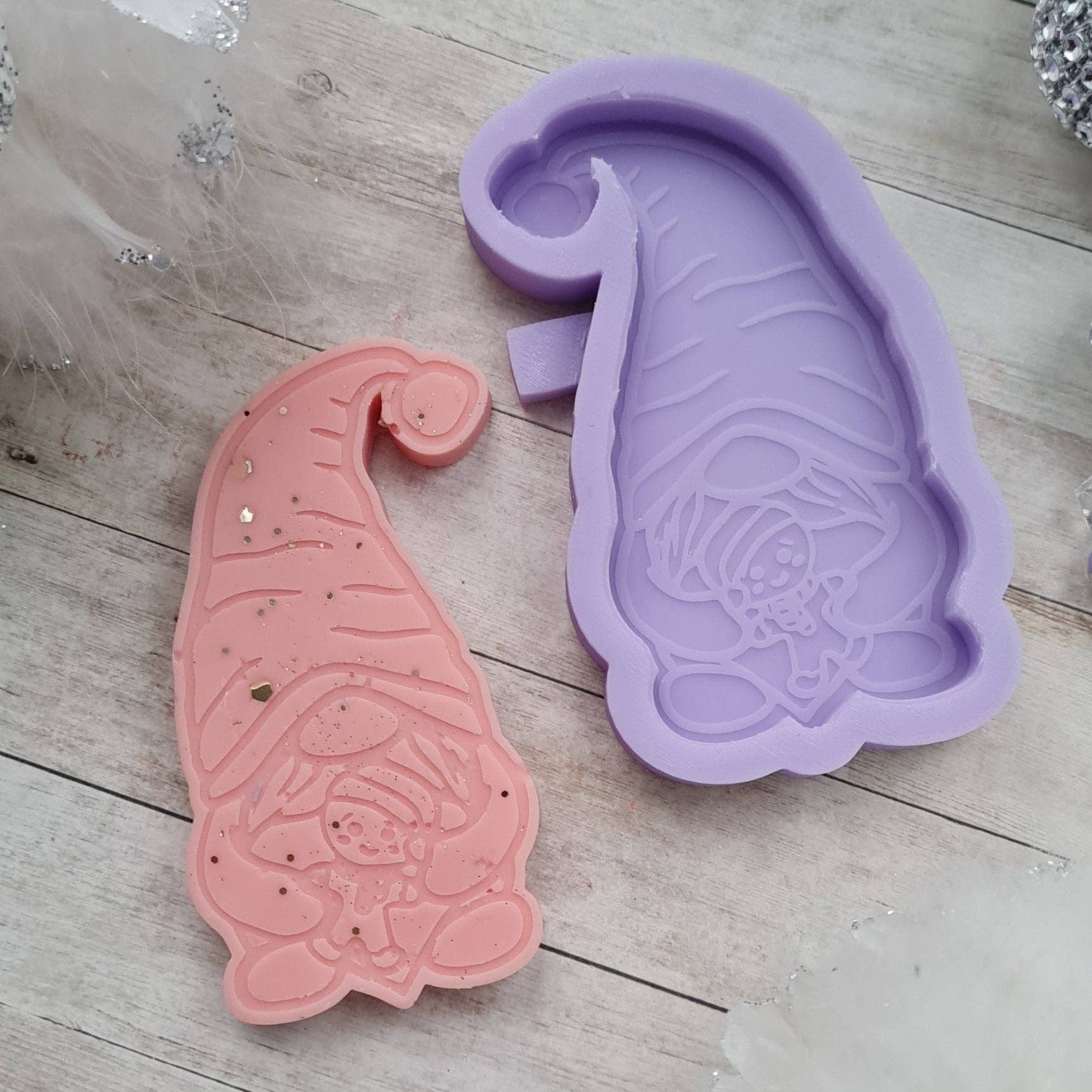 The Mould King - Wholesale Craft Supplies - Christmas Gonk Gingerbread Man Wax Melt Silicone Mould1