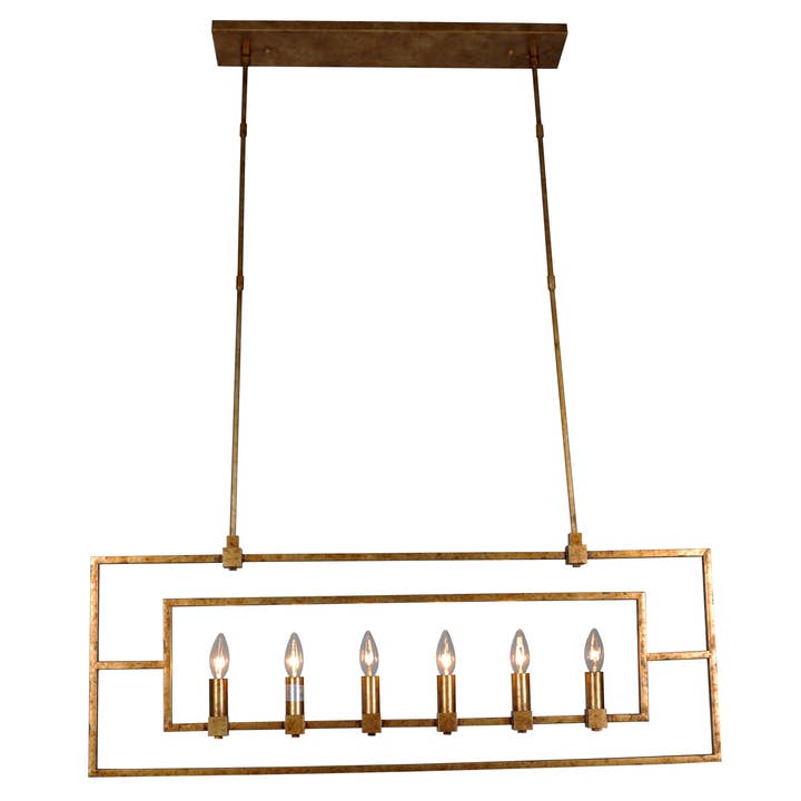 Terracotta Designs - Wholesale Chandelier/hanging light - Daniela 6-Light Chandelier - Antique Gold