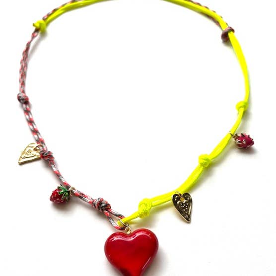 Heather Kahn - Wholesale Pendant/Charm Necklace - Fruity Trinkets & Doodads Necklace