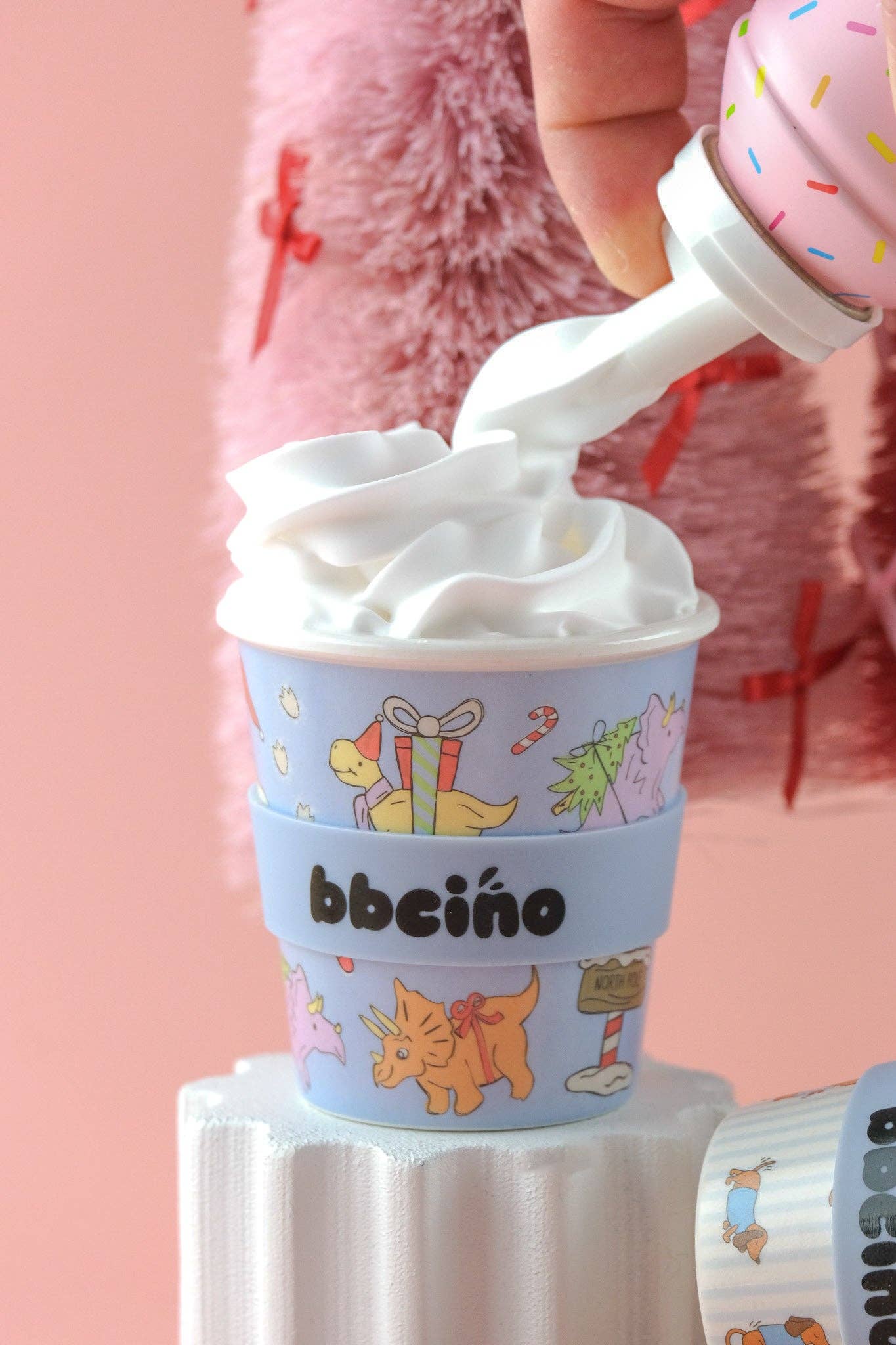 BBcino - Vendita all'ingrosso Bicchiere/tazza - Bambini e neonati - Santa’s Little Sipper in Blue - 120ml (CANNNUCCIA INCLUSA)3