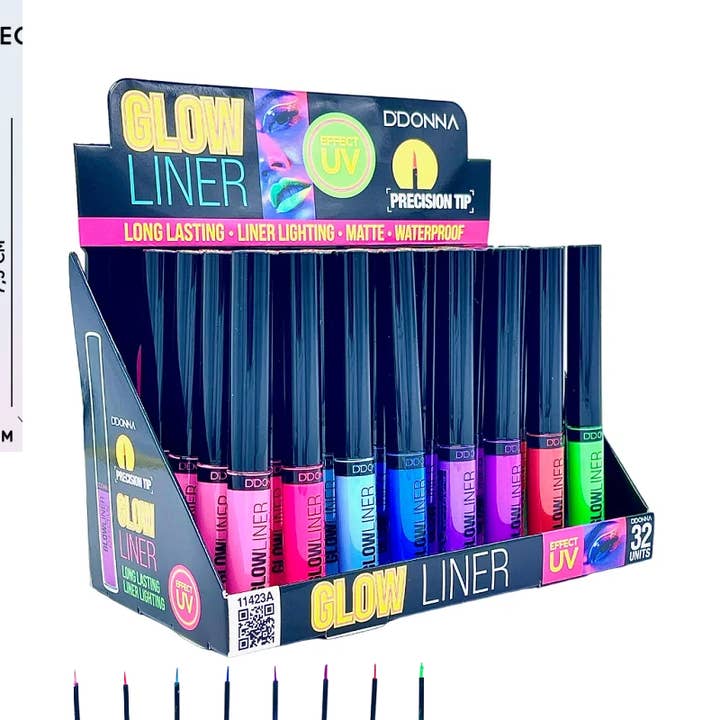 LS GROUP – Großhandel Eyeliner/Kajal – Farblicher Glow UV-Effekt Eyeliner in Pink, Blau, Lila u.v.m.0