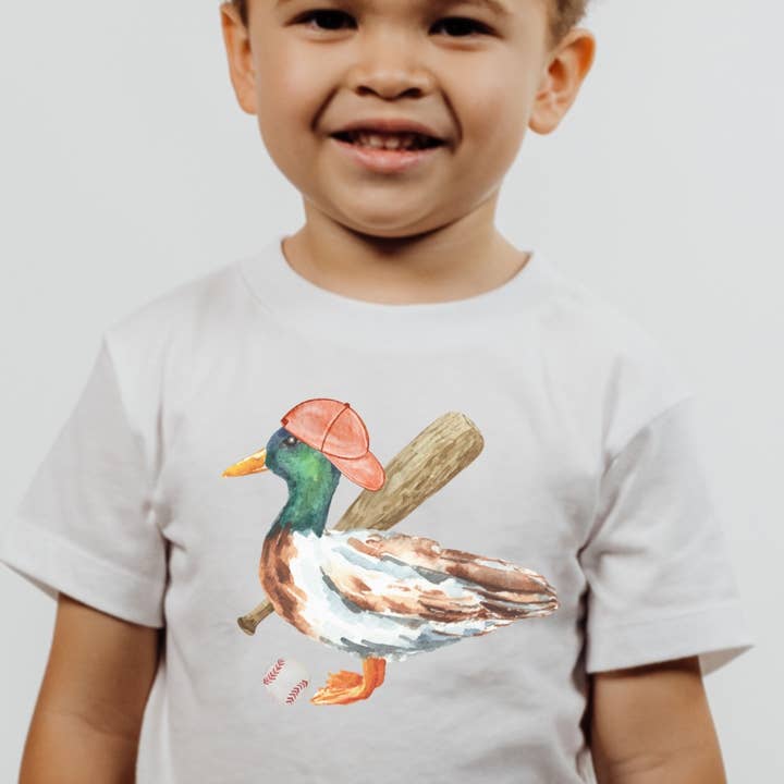 Mallard Duck Baseball Toddler Tee for wholesale by Painted Skies