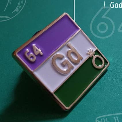 Genderqueer - Gadolinio | Insignia esmaltada para venta al por mayor de Yas Petit Poulet