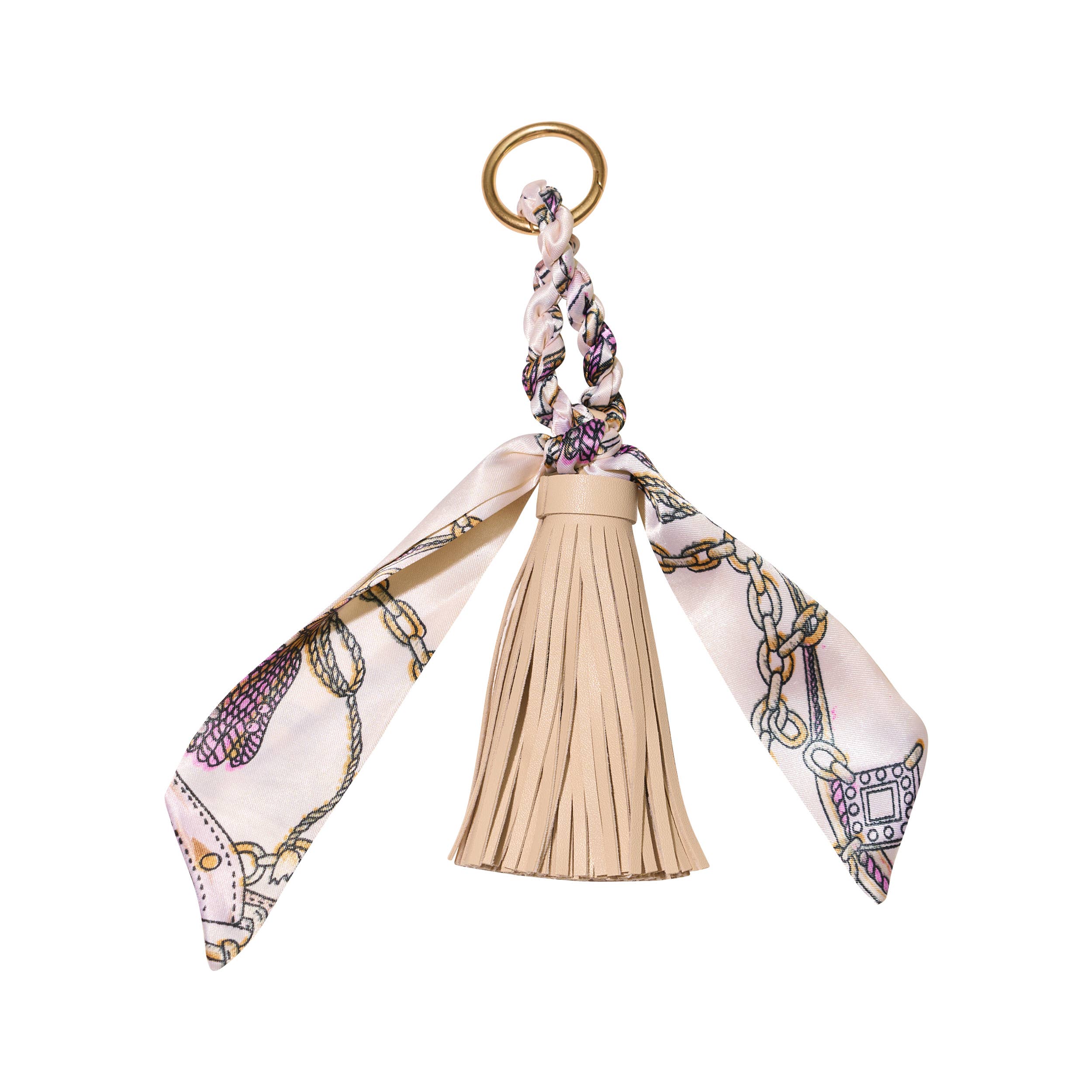 Malibu Sugar - Wholesale Purse/Bag Accessory - Women's - Faux Leather Tassel w/ Scarf Bag Charm13