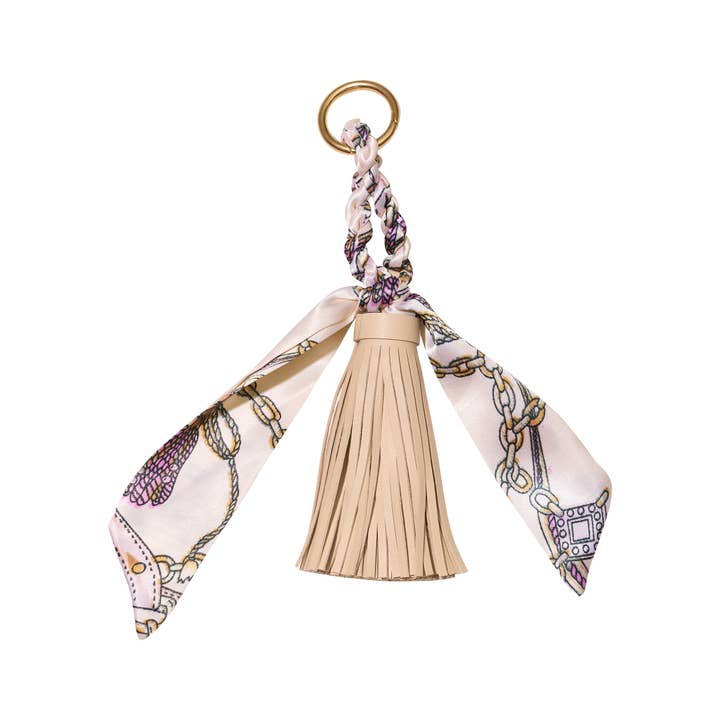 Malibu Sugar - Wholesale Purse/Bag Accessory - Women's - Faux Leather Tassel w/ Scarf Bag Charm13