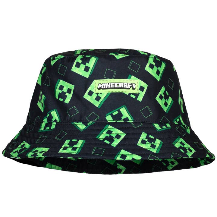 Minecraft bucket hat i klar grøn for engroshandel hos Fringoo Group Ltd