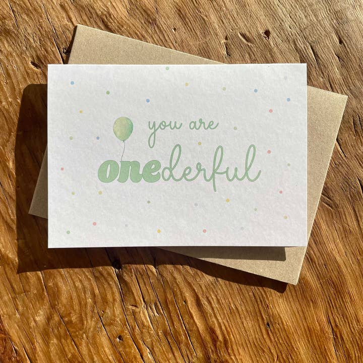 To & From Cards - Wholesale Birthday Card - ONEderful - you are onederful1