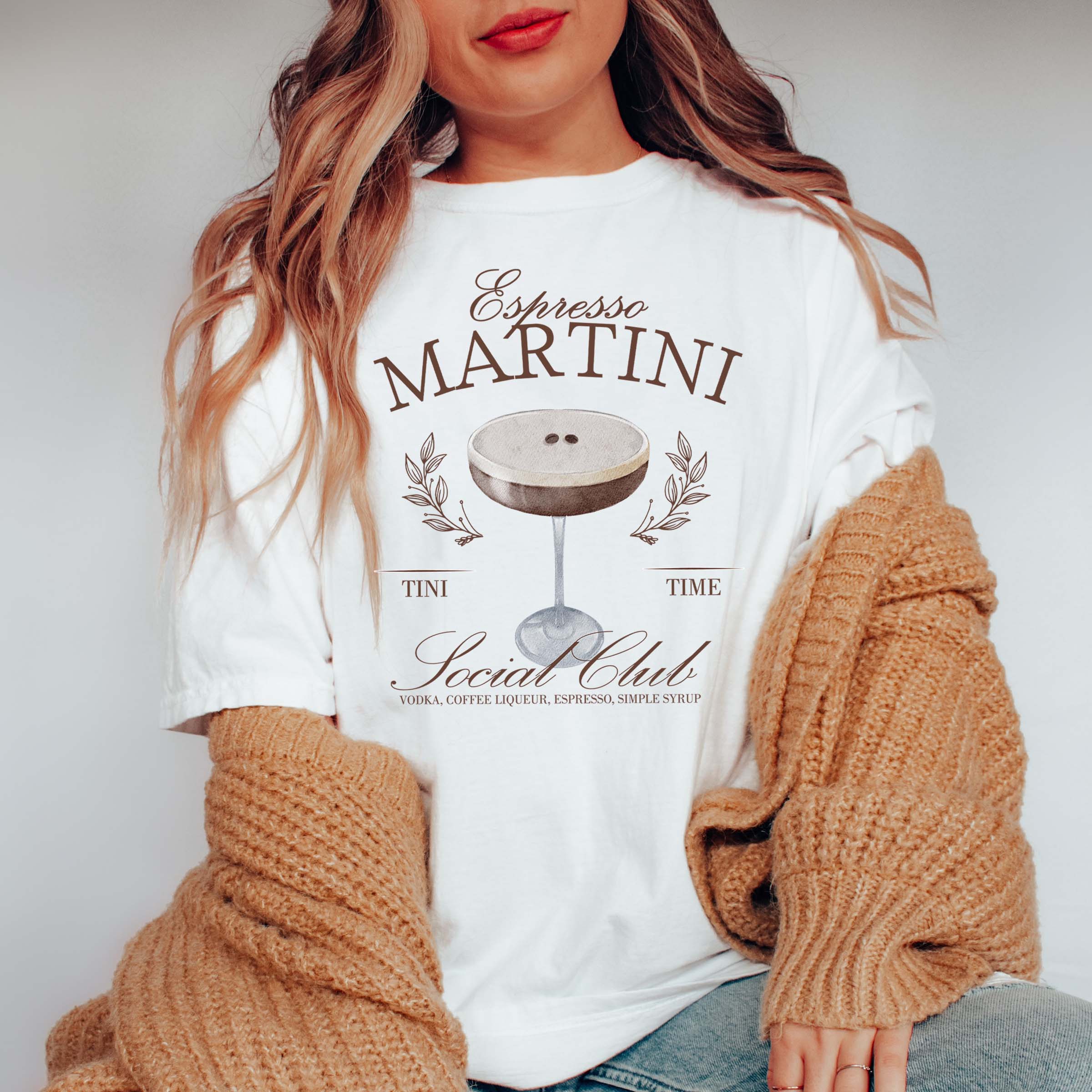 Limeberry Designs - Venta al por mayor Camiseta estampada - Mujer - Camiseta Espresso Martini Social Club al por mayor0