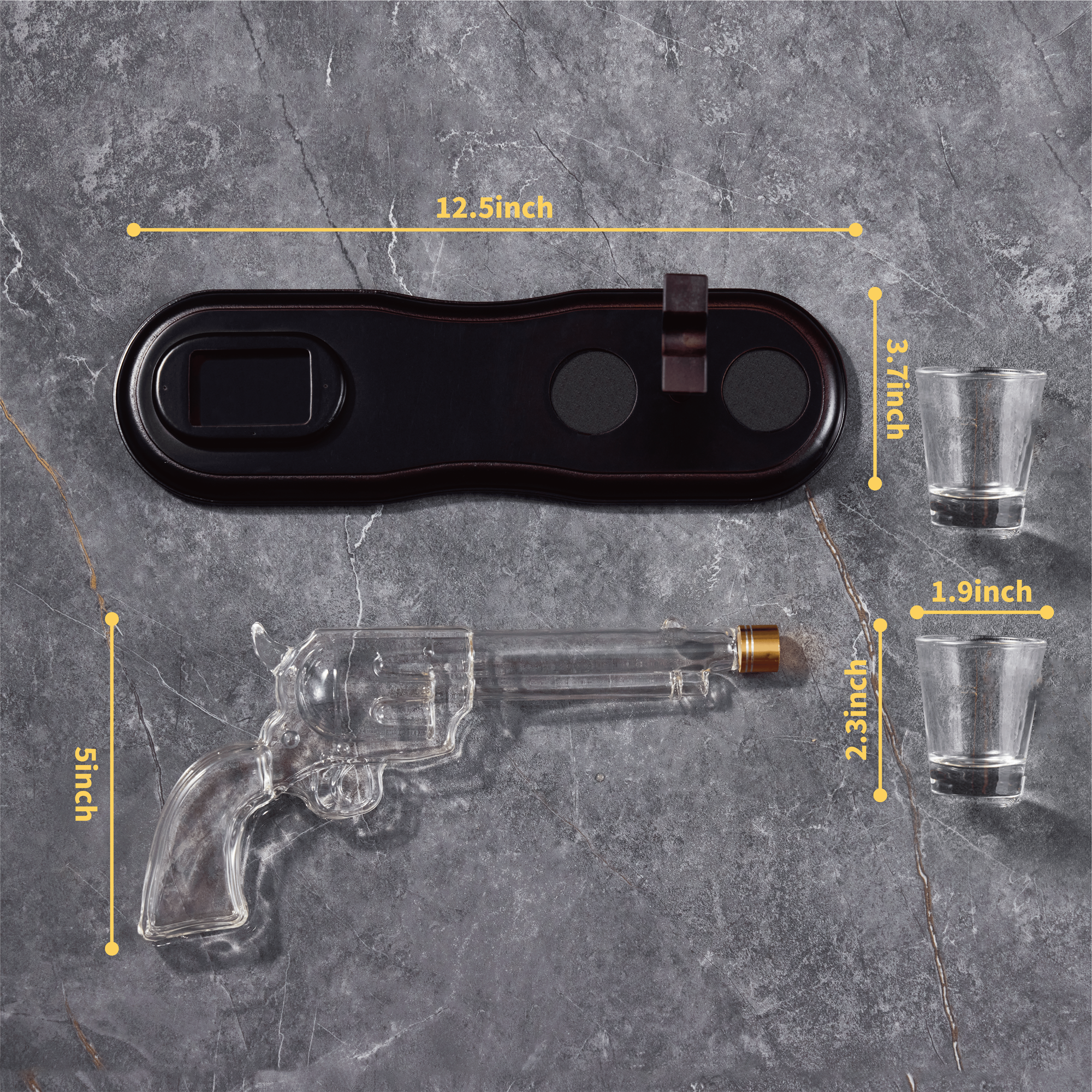 CRAFTGEN - Wholesale Decanter - Gun Whiskey Decanter Set - Gifts for Men Dad Husband8