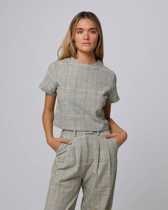 Top Plaid Theory per la vendita all'ingrosso da parte di Juana