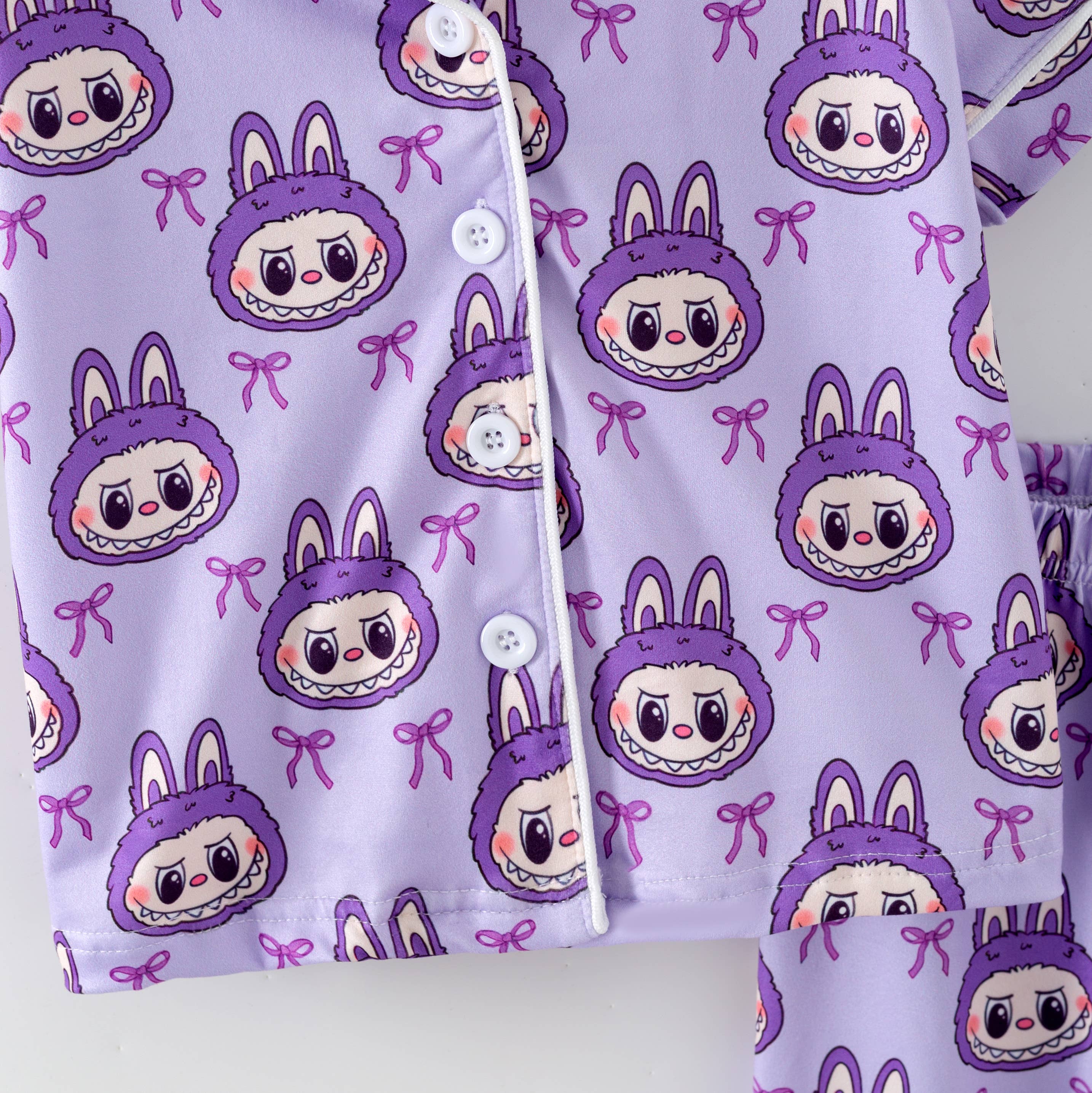 Auraquise - Vente Haut et bas de pyjama – enfant - Ensemble de Pyjama d'Automne Dessin Animé – Doux & Confortable Manches Courtes + Pantalon8