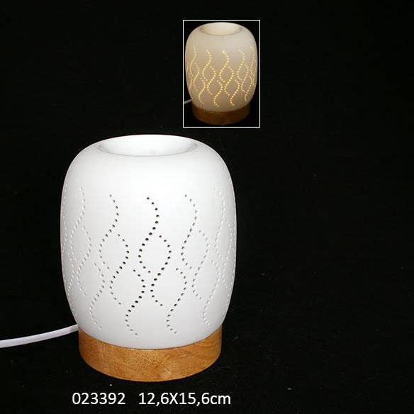 Porseleinen Geurlamp 12,6 X 12,6 X 15,6 cm voor wholesale door Faye