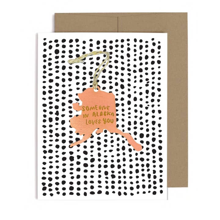 Quelqu'un en Alaska Loves You Ornament w/Card pour la vente par SnowMade