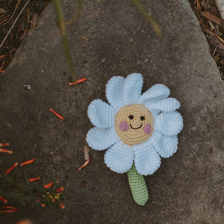Pebble - Wholesale Handheld Rattle - Baby - Daisy Flower Rattle – Bright & Cheerful Playtime Companion