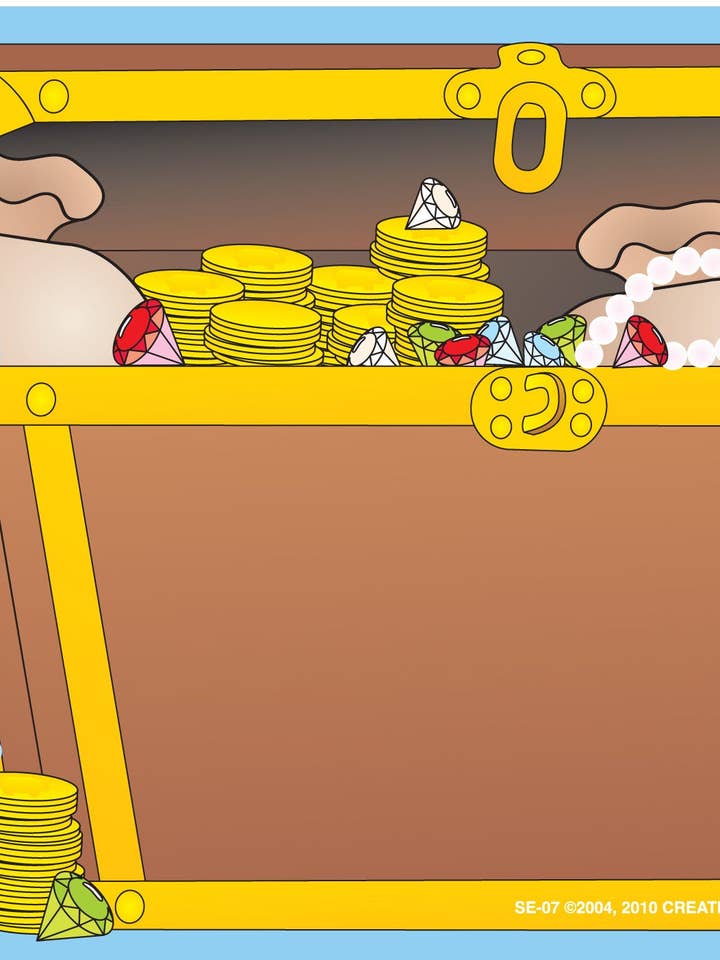 Large Notepad - Treasure Chest for wholesale by Creative Shapes Etc.